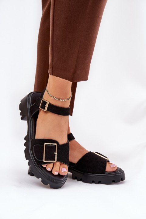 Sandały Model Gofielle 8068 Black - Step in style Sandały Model Gofielle 8068 Black - Step in style