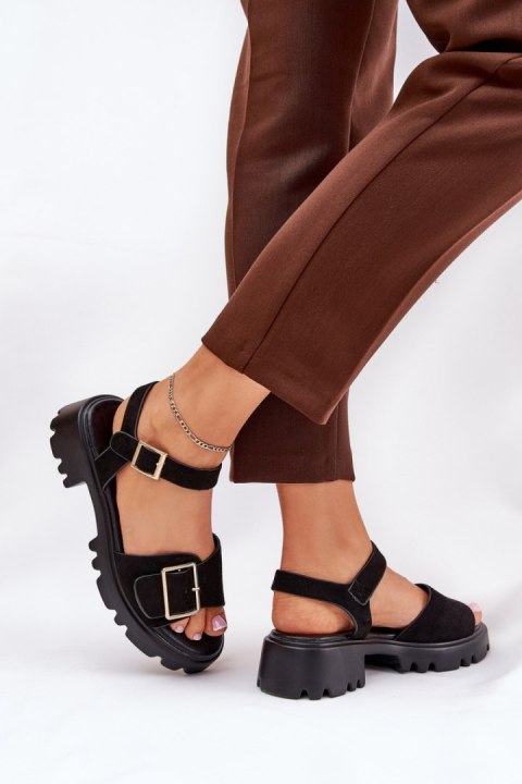 Sandały Model Gofielle 8068 Black - Step in style Sandały Model Gofielle 8068 Black - Step in style