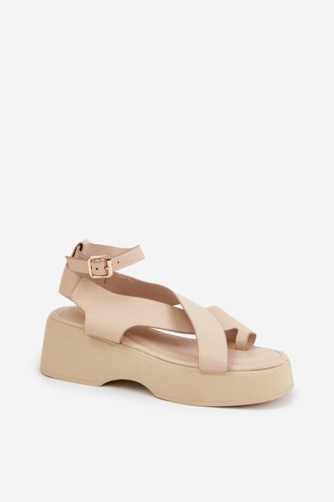 Sandały Model Tenzorus WS-001 Beige - Step in style Sandały Model Tenzorus WS-001 Beige - Step in style