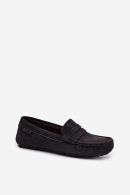 Zamszowe Mokasyny Damskie Big Star RR274948 Czarne - Step in style
