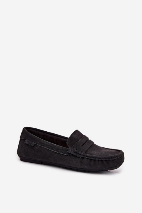 Zamszowe Mokasyny Damskie Big Star RR274948 Czarne - Step in style Zamszowe Mokasyny Damskie Big Star RR274948 Czarne - Step in style