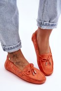 Mokasyny Model Si Passione FT246 Orange - Step in style