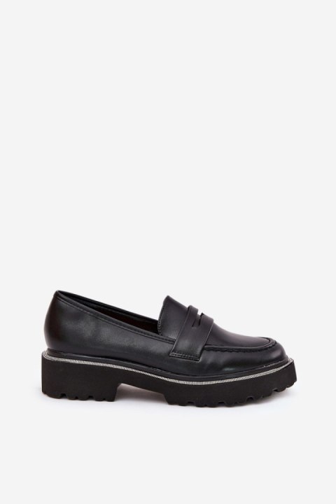 Mokasyny Model Wilamla 100-368 Black Skóra - Step in style Mokasyny Model Wilamla 100-368 Black Skóra - Step in style