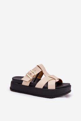 Sandał Klapki Model Elimessa 1140 Beige - Step in style