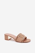 Sandał Klapki Model Julinemi J1918 Dark Beige - Step in style