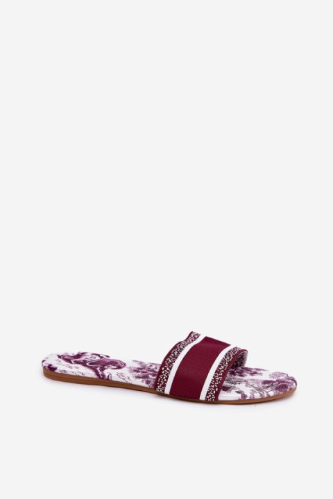 Sandał Klapki Model Leysi N75-13 Bordo - Step in style