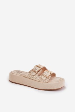 Sandał Klapki Model Limme JR09 Beige - Step in style