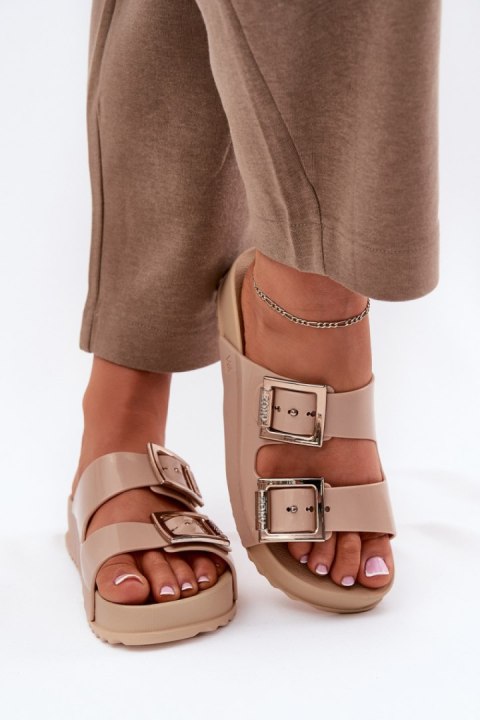 Sandał Klapki Model Zaxy NN285092 Beige - Step in style Sandał Klapki Model Zaxy NN285092 Beige - Step in style