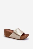 Sandał Klapki Model Zazoo 40289 Gold - Step in style