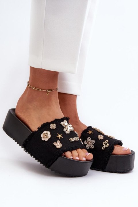Sandał Klapki Model Zranesia BG172 Black - Step in style Sandał Klapki Model Zranesia BG172 Black - Step in style