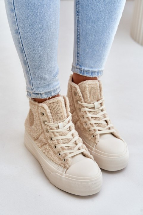 Trampki Model Big Star OO274A444 Beige - Step in style Trampki Model Big Star OO274A444 Beige - Step in style