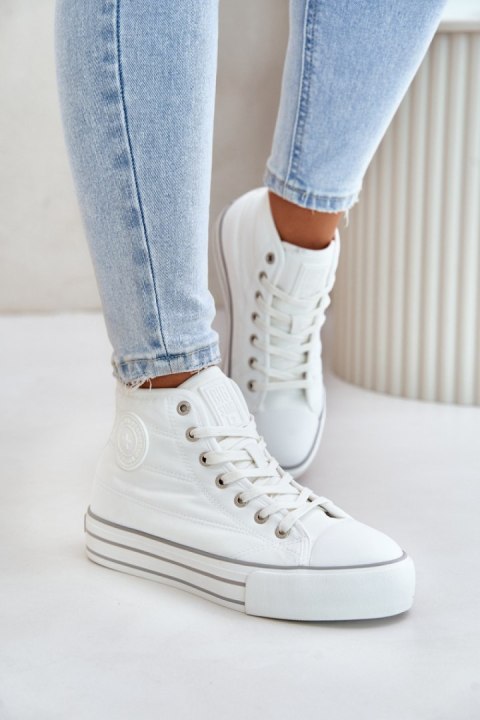 Trampki Model Big Star OO274A473 White - Step in style Trampki Model Big Star OO274A473 White - Step in style