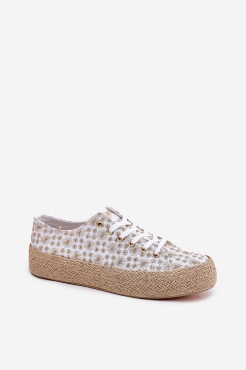 Trampki Model Lee Cooper LCW-25-08-3648L White/Gold - Step in style Trampki Model Lee Cooper LCW-25-08-3648L White/Gold - Step in style