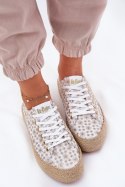 Trampki Model Lee Cooper LCW-25-08-3648L White/Gold - Step in style