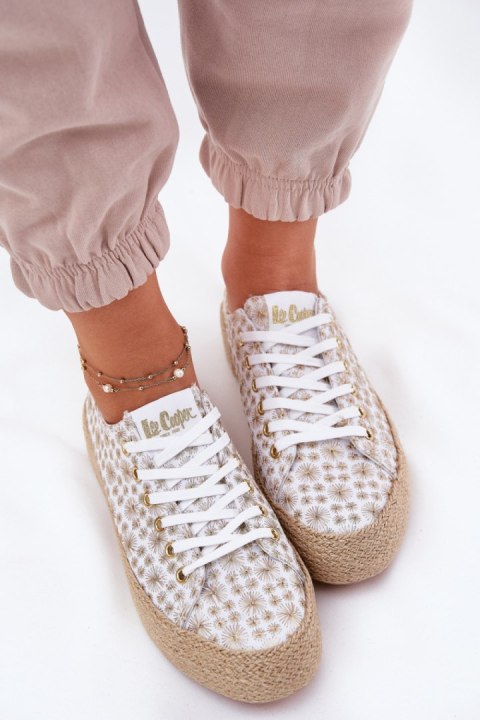 Trampki Model Lee Cooper LCW-25-08-3648L White/Gold - Step in style Trampki Model Lee Cooper LCW-25-08-3648L White/Gold - Step in style