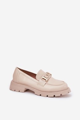 Mokasyny Model Lomnela J1003 Beige - Step in style