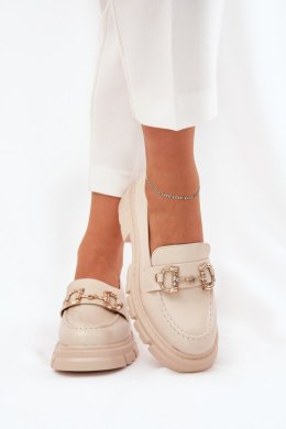 Mokasyny Model Ravalissea 1-708 Beige - Step in style