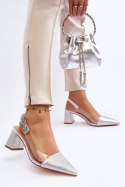 Czółenka Model DA MR91292-1 Silver - Step in style