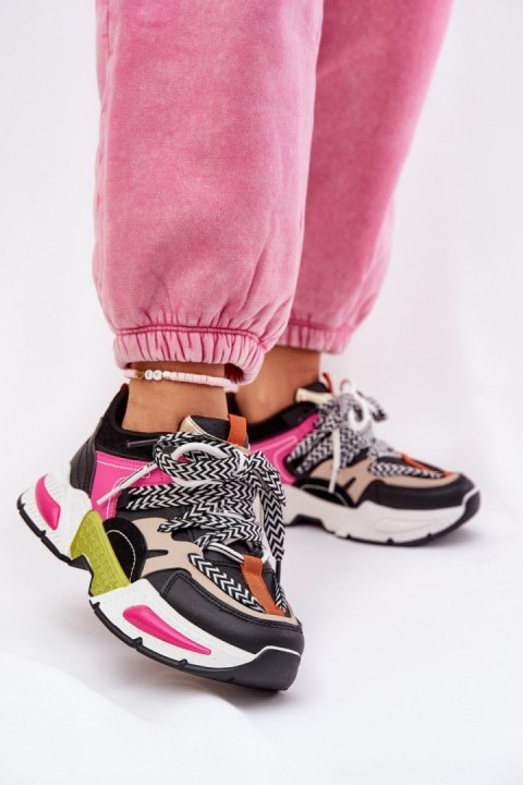 Buty Sportowe Model Efobell 21-Q111 Black - Step in style Buty Sportowe Model Efobell 21-Q111 Black - Step in style