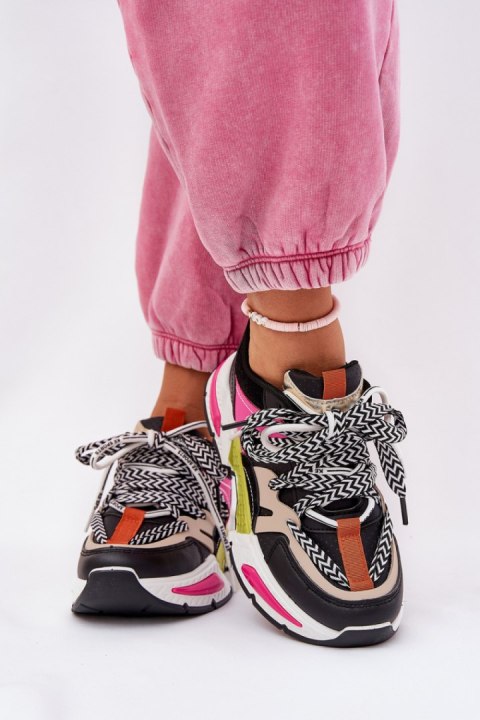 Buty Sportowe Model Efobell 21-Q111 Black - Step in style Buty Sportowe Model Efobell 21-Q111 Black - Step in style