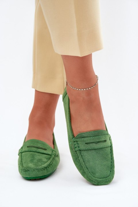 Mokasyny Model Lenvie FT245 Green - Step in style Mokasyny Model Lenvie FT245 Green - Step in style