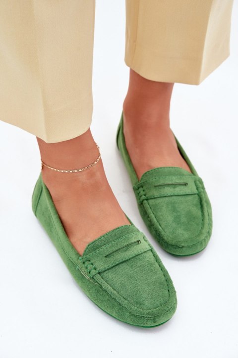 Mokasyny Model Lenvie FT245 Green - Step in style Mokasyny Model Lenvie FT245 Green - Step in style