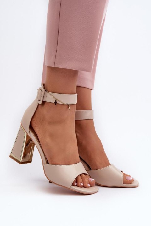 Sandały Model Rosazara 24SD35-6815 Beige - Step in style Sandały Model Rosazara 24SD35-6815 Beige - Step in style