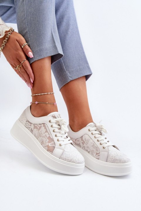 Buty Sportowe Model S.Barski HY51-059 White - Step in style Buty Sportowe Model S.Barski HY51-059 White - Step in style