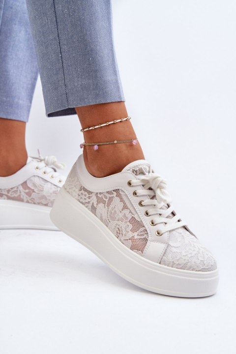 Buty Sportowe Model S.Barski HY51-059 White - Step in style Buty Sportowe Model S.Barski HY51-059 White - Step in style
