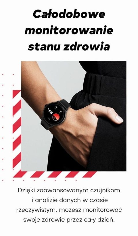 Smartwatch Damski GRAVITY GT12-2 Granatowy Pasek Silikonowy + Czarna Bransoleta Smartwatch Damski GRAVITY GT12-2 Granatowy Pasek Silikonowy + Czarna Bransoleta