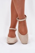 Baleriny Model Deomira 9988-80 Beige - Step in style