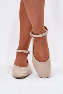 Baleriny Model Deomira 9988-80 Beige - Step in style