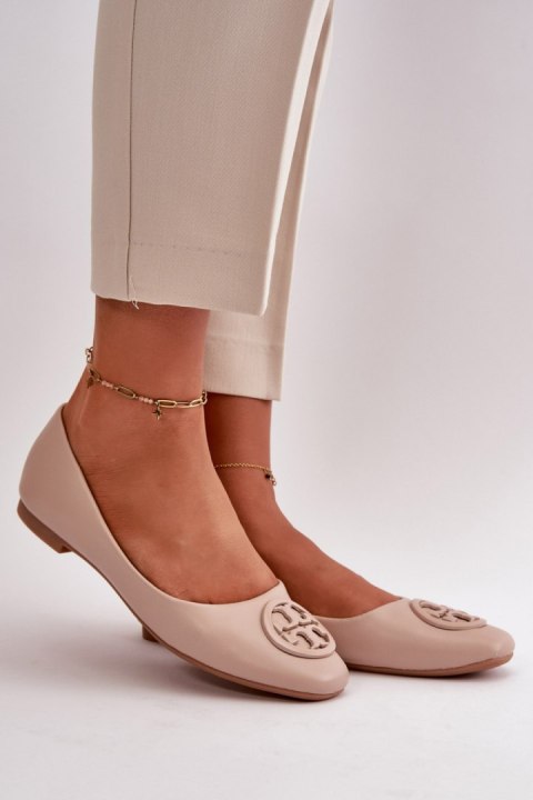 Baleriny Model Rhodike TU252 Beige - Step in style Baleriny Model Rhodike TU252 Beige - Step in style