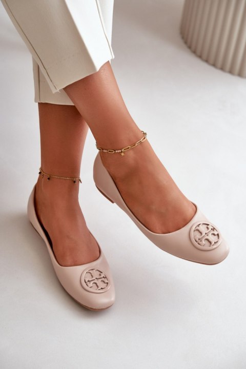 Baleriny Model Rhodike TU252 Beige - Step in style Baleriny Model Rhodike TU252 Beige - Step in style