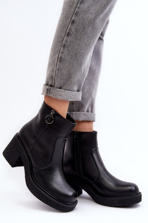 Botki Model Romella TR926 Black - Step in style Botki Model Romella TR926 Black - Step in style