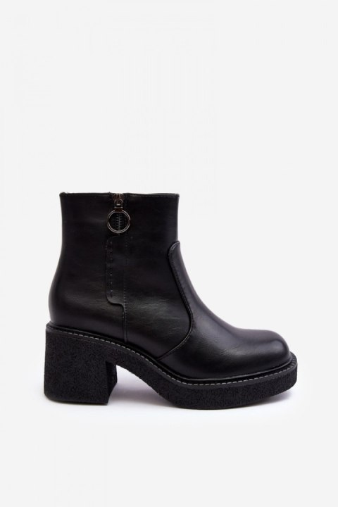 Botki Model Romella TR926 Black - Step in style Botki Model Romella TR926 Black - Step in style
