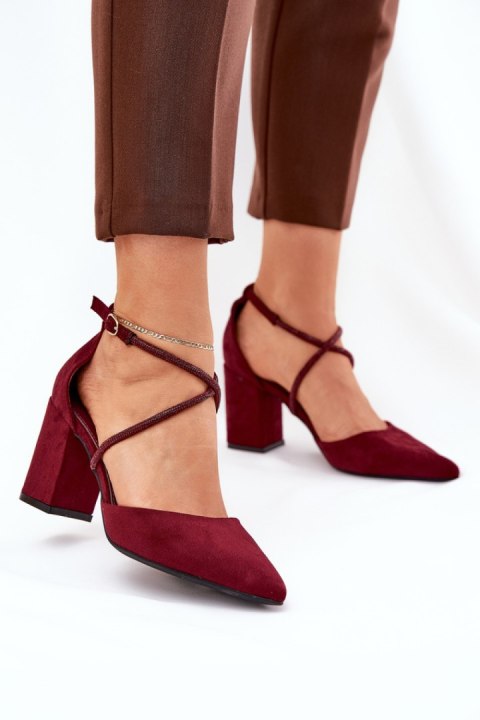 Czółenka Model Verithas LY-9306-3 Bordo - Step in style Czółenka Model Verithas LY-9306-3 Bordo - Step in style