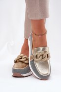 Mokasyny Model DA LR51-966 Gold - Step in style