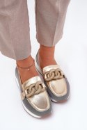 Mokasyny Model DA LR51-966 Gold - Step in style