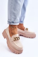 Mokasyny Model Larey H8-302 Light Beige - Step in style