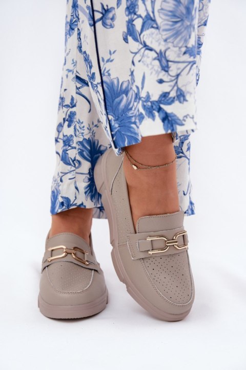 Mokasyny Model Vinceza 88007 Dark Beige - Step in style Mokasyny Model Vinceza 88007 Dark Beige - Step in style