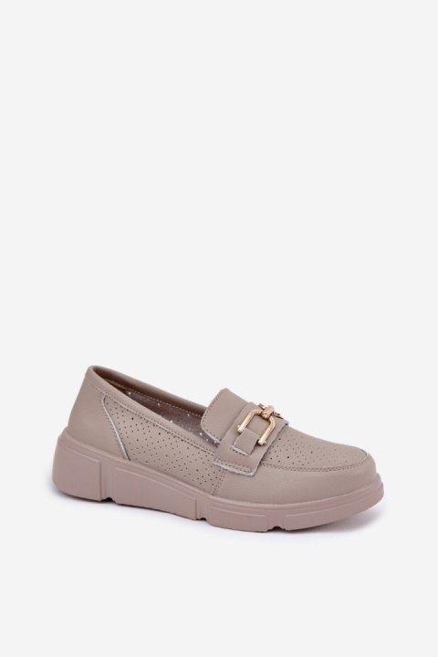 Mokasyny Model Vinceza 88007 Dark Beige - Step in style Mokasyny Model Vinceza 88007 Dark Beige - Step in style