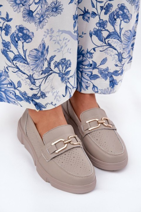 Mokasyny Model Vinceza 88007 Dark Beige - Step in style Mokasyny Model Vinceza 88007 Dark Beige - Step in style