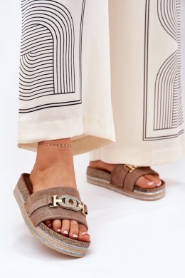 Sandał Klapki Model Eanes M530 Khaki - Step in style