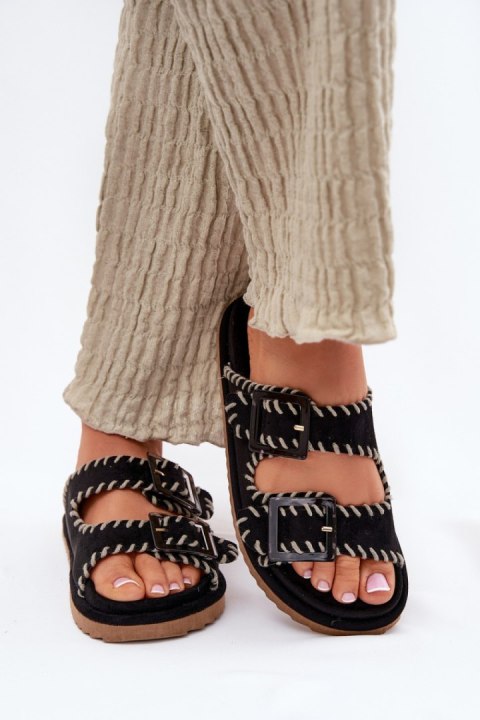 Sandał Klapki Model Visley G474 Black - Step in style Sandał Klapki Model Visley G474 Black - Step in style