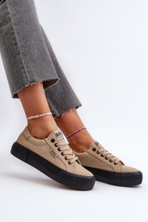 Trampki Model Lee Cooper LCW-24-31-2721 Beige - Step in style Trampki Model Lee Cooper LCW-24-31-2721 Beige - Step in style