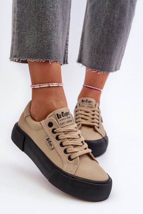 Trampki Model Lee Cooper LCW-24-31-2721 Beige - Step in style Trampki Model Lee Cooper LCW-24-31-2721 Beige - Step in style