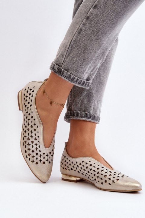 Baleriny Model Zazoo 2883/004 Gold - Step in style Baleriny Model Zazoo 2883/004 Gold - Step in style