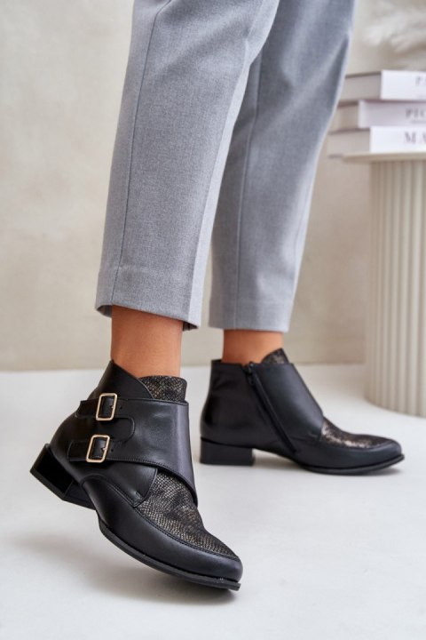 Botki Model Maciejka 06696-01 Black - Step in style Botki Model Maciejka 06696-01 Black - Step in style