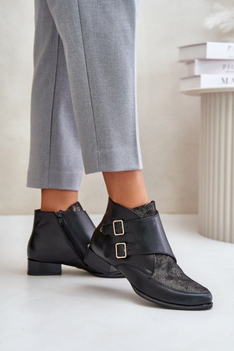 Botki Model Maciejka 06696-01 Black - Step in style Botki Model Maciejka 06696-01 Black - Step in style